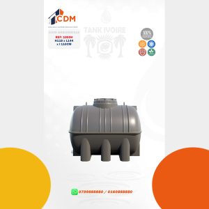 Cuve horizontale Tank Ivoire- REF 1000H